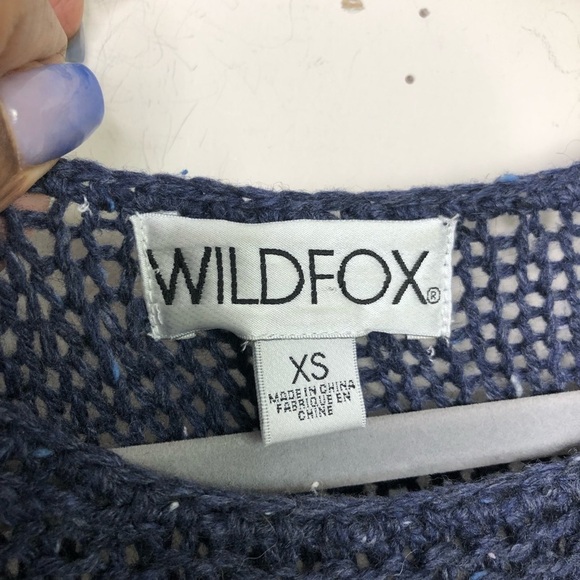 𝅺Wildfox estate striped blocked open knit sweater - Picture 6 of 12